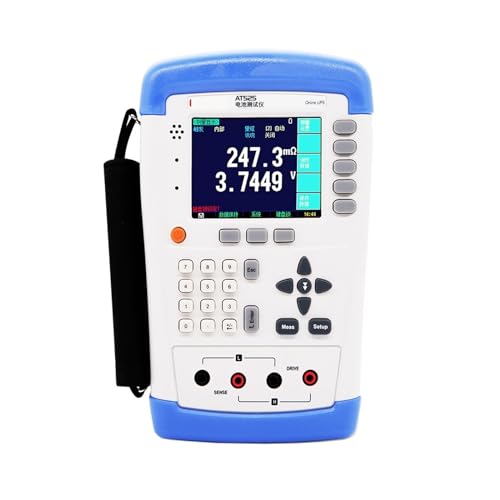 Widerstandsprüfer, Tragbarer AC-Milliohmmeter-Tester AT525 Wechselstromwiderstand, Gleichspannung 0,001 mOhm ~ 3,3 Ohm von EBAYTV