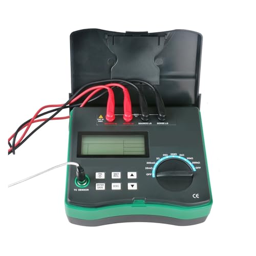 Widerstandstester, DY4106 Digitales Milliohmmeter HD LCD Hintergrundbeleuchtung 4-Draht-Test Niedriger Widerstand Multimeter Energiefahrzeug,Multimeter von EBAYTV