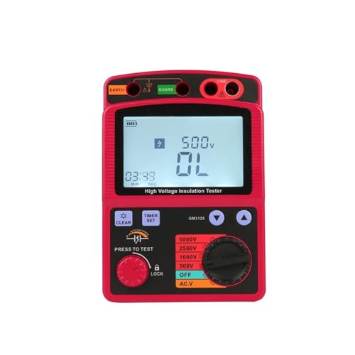 Widerstandstester, LCD-Hochspannungsisolationstester, Tragbares Digitales Isolationswiderstandsmessgerät, DC/AC-Spannungstester, Automatische Entladung,Multimeter Widerstandstester, LCD-Hochspannungsisolationstester, Tragbares Digitales Isolationswiderstandsmessgerät, DC/AC-Spannungstester, Automatische Entladung,Multimeter von EBAYTV