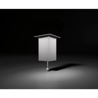 EBB - Barkonsole Jumbo gerade (Thekenstütze) h 170 mm (Thekenfuß) Alu Edelstahl-Effekt von EBB