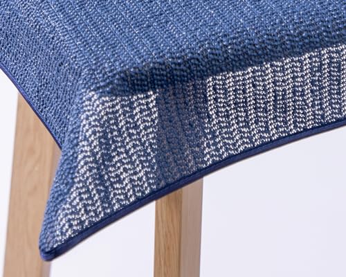 Weichschaum-Tischdecke mit Saum | Blau - Eckig - 130x220cm | Schaumdecke | Klassik-Outdoor-Decke | Garten/Terrasse/Balkon | wetterfest | rutschfest von EBD