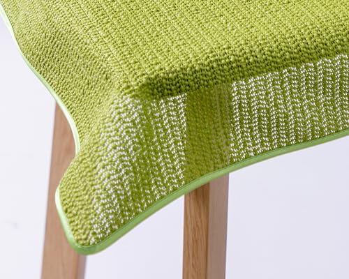 Weichschaum-Tischdecke mit Saum | Hellgrün - Eckig - 130x160cm | Schaumdecke | Klassik-Outdoor-Decke | Garten/Terrasse/Balkon | wetterfest | rutschfest von EBD