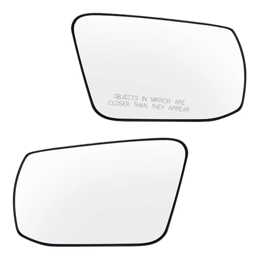 EBDFGHK Seitenspiegelglas Kompatibel Mit Nissan Für Altima US-Version 2013–2018 Linkes Und Rechtes Seitenspiegelglas Beheizter Konvexer Rückspiegel Mit Hinterer Grundplatte Rückansicht von EBDFGHK