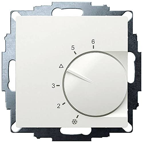 Eberle UP-Raumregler UTE 2100 (RAL9010 glänzend, 55x55, 5-30C, AC 230V, Ausgang Kontaktlos mittels Triac, Schaltbar 5 Stellantriebe a 3W) 547890054502 von EBERLE