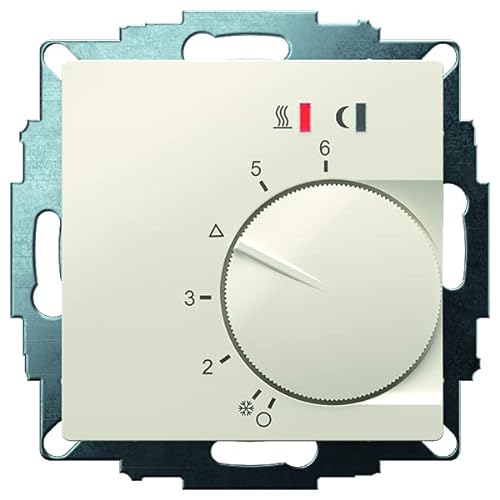 EBERLE UTE 2800-F-RAL1013-G-55UP-Thermostat als Fussbodenregler, 10-40C, AC230V, 16 A, 1 Schließer, PWM oder 2 Punkt Regelung einstellbar, Netzschalter, TA, LED Anzeige, Fernfühler von EBERLE