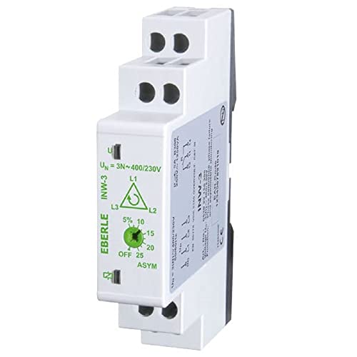 Eberle Controls 053022156400 Eberle Drehstrom-Netzwächter für Verteilereinbau (Spannung AC 3 (N) 400/230 V 50/60 Hz, zur Überwachung von 3 oder 4 Leiter Netzen) von Eberle