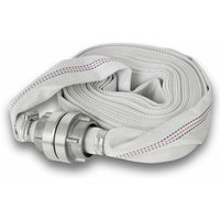 Eberth - 1' Feuerwehrschlauch Flachschlauch mit Storz Kupplung, Schlauch Länge 10m, Durchmesser 1 Zoll, Gewebeschlauch, Industrieschlauch, von EBERTH