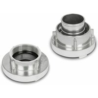 Eberth - 2' Festkupplung und Saugkupplung im Set, 2 Teile, Storz c Schlauchkupplung mit 2 Zoll, Durchmesser Innengewinde 59mm, Außendurchmesser von EBERTH