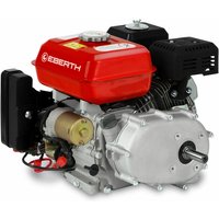 Eberth - 6,5 ps 4,8 kW Benzinmotor Standmotor Kartmotor Antriebsmotor mit Ölbadkupplung, 20 mm ø Welle, E-Start, 7ah 12V Batterie, Ölmangelsicherung, von EBERTH