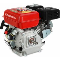 EBERTH 6,5 PS 4,8 kW Benzinmotor Standmotor Kartmotor Antriebsmotor mit 20 mm Ø Welle, Ölmangelsicherung, 4-Takt, 1 Zylinder Industriemotor, 196 ccm von EBERTH