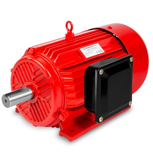 EBERTH Elektromotor 400V mit 5,5 kW Leistung, Drehstrommotor aus Aluminium, 3-Phasen, Drehzahl 2900 U/min., Stromstärke 11 A, Leistungsfaktor 0,95, Asynchronmotor für Einsatz in Industrie, 68 kg EBERTH Elektromotor 400V mit 5,5 kW Leistung, Drehstrommotor aus Aluminium, 3-Phasen, Drehzahl 2900 U/min., Stromstärke 11 A, Leistungsfaktor 0,95, Asynchronmotor für Einsatz in Industrie, 68 kg von EBERTH