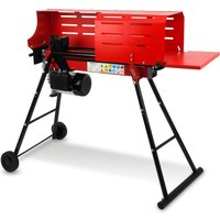 Holzspalter Brennholzspalter Hydraulikspalter Elektrisch 2200W, mit Unterbau, 7t Spaltkraft und Käfig, max. bis 52cm Holzlänge und 25cm Durchmesser, von EBERTH