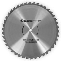 EBERTH Kreissägeblatt Sägeblatt Kreissäge Blatt aus Stahl mit Hartmetall-Zähnen für Holz-Schnitte, 700mm Durchmesser, 30mm Bohrung, 3.0mm von EBERTH