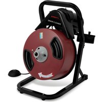 Eberth - Rohrreiniger Rohrreinigungsmaschine Elektrisch mit 20m Spirale, 400W Motor, 13mm Spiraldurchmesser, für 5-10cm Rohrdurchmesser, Inklusive von EBERTH