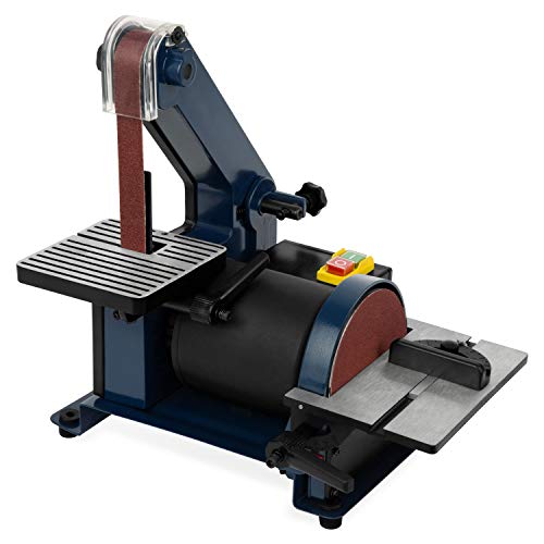 EBERTH Schleifmaschine Bandschleifmaschine Bandschleifer Tellerschleifer Elektrisch 300W (Verstellbare Werkzeugauflage, Verstellbares Schleifband, Antivibrationsfüße, inkl. Schleifpad & Schleifband) EBERTH Schleifmaschine Bandschleifmaschine Bandschleifer Tellerschleifer Elektrisch 300W (Verstellbare Werkzeugauflage, Verstellbares Schleifband, Antivibrationsfüße, inkl. Schleifpad & Schleifband) von EBERTH