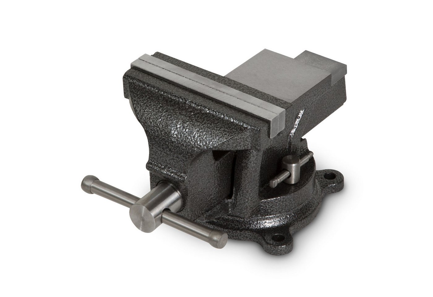 EBERTH Schraubstock Gusseisen mit Amboss, 125mm Backenbreite, 130mm Gesamthöhe, 360° drehbar,110mm Ø Teller,87mm maximale Spannweite,Schraubstock groß EBERTH Schraubstock Gusseisen mit Amboss, 125mm Backenbreite, 130mm Gesamthöhe, 360° drehbar,110mm Ø Teller,87mm maximale Spannweite,Schraubstock groß von EBERTH