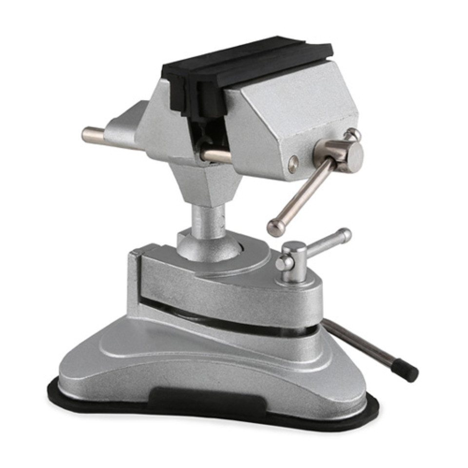 EBERTH Schraubstock Kugelgelenkschraubstock mit 75 mm Backenbreite, Kugelgelenk für flexible Ausrichtung, Saugfuß für festen Halt EBERTH Schraubstock Kugelgelenkschraubstock mit 75 mm Backenbreite, Kugelgelenk für flexible Ausrichtung, Saugfuß für festen Halt von EBERTH