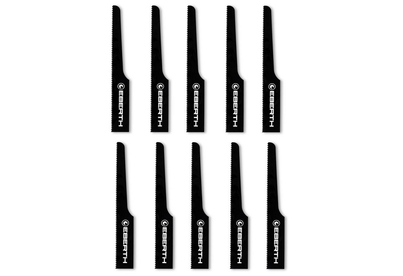 EBERTH Stichsägeblatt 10x Stichsägeblatt T18 (10 Stück), Gesamtlänge 95 mm, Sägeblätter mit 18 Zähnen pro Zoll, für Stahl Aluminium Kunststoff von EBERTH