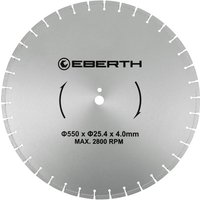Trennscheibe Diamanttrennscheibe für Stein, Beton, Fliesen und Feinsteinzeug, Diamantscheibe mit 550mm Durchmesser, 25,4mm Bohrung 4,0mm Stärke, von EBERTH