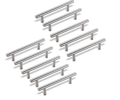 Ebeta 10er Bogengriffe Schrankgriffe Möbelgriff Stangengriff Relinggriffe, der Schubladengriff Küchengriff aus Edelstahl Ø 12 mm （Bohrlochabstand - 160 mm） von EBETA