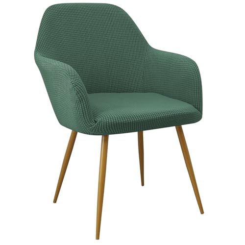EBETA Bürostuhlbezug Schwingstuhlhussen Stuhlbezug Jacquard Stuhlabdeckung Stuhlhussen Elastisch Stuhlüberwürfe Hussen für Bürostuhl, Computerstuhl, Drehstuhl (Hellgrün, 4 Stück) von EBETA