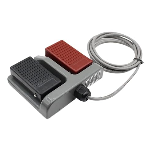 1 STÜCKE Fußschalter MDFS-65 Doppelfußpedalschalter Selbstrücksetzen Mit Draht 3A/220VAC(2m wire) von EBGAZSPD