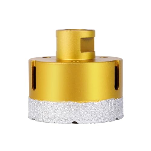 1 Stück 6–65 mm Gewinde, gelöteter Diamant-Lochöffner, Bohrkernbohrer, M14, Winkelschleifer, Bohrer for Keramikfliesen, Marmor, Granit, Ziegel(14mm handle adapter) von EBGAZSPD