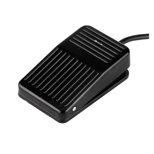 1 stücke Kunststoff Elektrische Fuß Pedal Schalter SPDT on off 1NO 1NC Rutschfeste Metall Momentary Fuß Netzschalter AC250V 10A(BLACK 16CM) von EBGAZSPD