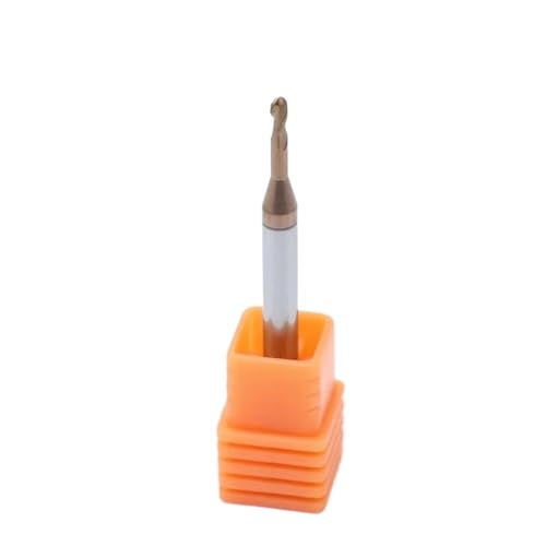 2 STÜCKE HRC55 HRC65 Hartmetall-Kugelkopffräser mit langem Hals, Rillenfräser, Fräser, Fräser, Messer, R0.5 R1, Schaftfräser(HRC55 2F,R1.0x20x4x50mm) von EBGAZSPD