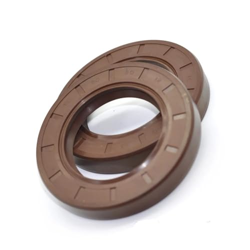 2 STÜCKE ID 8/9 MM Öldichtung Skelett Braun Fluor FKM Fluorkautschuk Hydrauli Frühling U Lip TC Ring Dichtung 8x14x4 8x14x5(8x16x7 2PCS) von EBGAZSPD