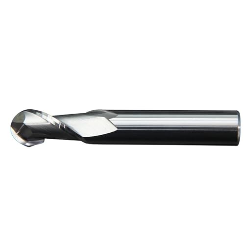 2 flöte Schneiden 2mm 3mm 4mm Aluminium Kupfer Bearbeitung CNC Wolfram Stahl Sprial Bit Fräser Kugel Nase Ende mühle R1(R1.25x5xD4x50L) von EBGAZSPD