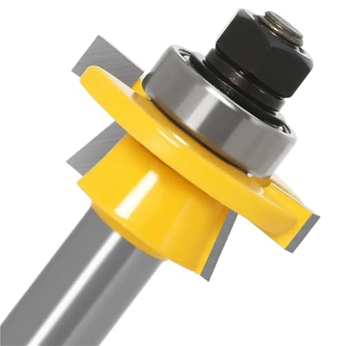 2 stücke 12mm 1/2 "Schaft Shaker Rail & Stile Router Bits Set Hartmetall Tür Messer Holzbearbeitung Zapfen Cutter Werkzeuge for Holz(NO1 12.7mm shank) von EBGAZSPD