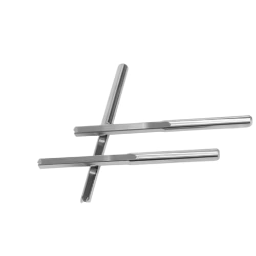 3,175mm Zweischneidiges Gerade Router Bit Set Legierung Nicht-Grat Schneiden Werkzeug Ende Mühle Holz Z03B0(3.175x2x6mm) von EBGAZSPD