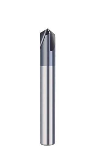 3 Flöten Fasenfräser 60/90/120 Grad Hartmetall-Fasenfräser V-Nut-Fräser 2-12 mm Fräswerkzeug(2xD4x50Lx90D) von EBGAZSPD