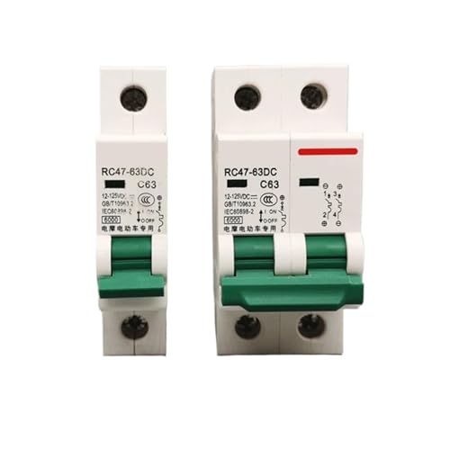 32A 63A DC12v-125v Circuit Breaker 1P/2P Solar RV Yacht Elektrische Fahrzeug Batterie Stromausfall Isolator circuit Breaker Protector(1P,32A) von EBGAZSPD