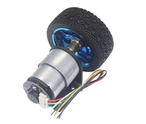 37mm JGB37-520 Encodermotor Smart Automotor DC 6V 12V 24V Kleinmotor Auto Kit Geschwindigkeitsmotor(Without bracket,200rpm 6v) von EBGAZSPD