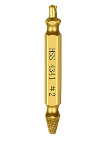 4/5/6-teiliges Set mit Zentrierbohrer-Set for beschädigte Schrauben, Holzbearbeitungswerkzeuge, gebrochener Bolzenausdreher, Bolzen, Schraubenentferner(Gold 4pcs No Box) von EBGAZSPD