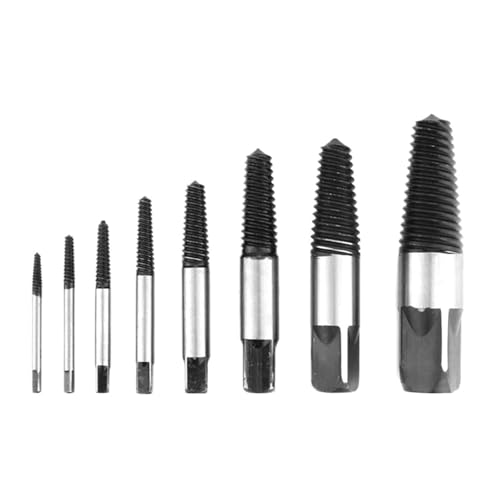 5/6-teiliges Schraubenausdreher-Bohrer-Set, beschädigte Schrauben, Entferner, Ausdreher, Holzbearbeitungswerkzeuge, gebrochene Bolzen, Wasserrohrausdreher(Extractor Two Head) von EBGAZSPD