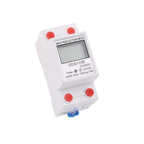 5 stücke Elektrische Energiezähler 2P Einphasig LCD Digital Display DIN Schiene Montage Elektrische Zähler Wattmeter Power AC230V 50 /60Hz(5-80A backlight-M) von EBGAZSPD