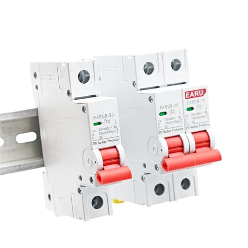 AC Backup Protector T2 Überspannungsschutz Blitzableiter 230V 400V Überspannungsschutz Din-Schiene Stromunterbrecher 10kA 20kA 2P(4P,20kA) von EBGAZSPD