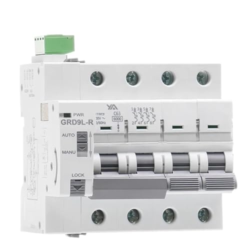 Automatischer Schaltungswiedereinschalter Breaker GRD9L-R GYM9 4-poliger AC-MCB 6KA Smart MCB C-Kurve(GYM9-4P-MCB-63A) von EBGAZSPD