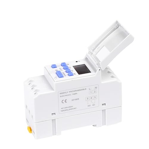 Elektronische Wöchentlich Programmierbare THC15 AC220/230/240V 30A Digital LCD Power Timer Programmierbare Zeit Schalter(220V 1NO 1NC) von EBGAZSPD