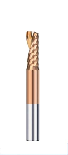Fräser 3,175–12 mm Schaft 1 Flöte Hartmetall-Schaftfräser Beschichteter Spiralfräser for Aluminium-Kupfer-Fräswerkzeug(8x25x60) von EBGAZSPD