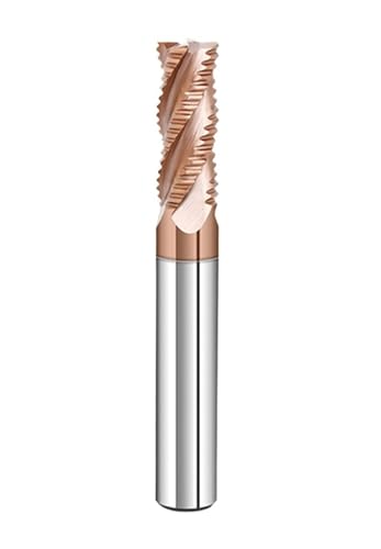 HRC55 Hartmetall-Schruppfräser 4 Flöte 4 6 8 10 12 14 16 18 20mm Fräser Bits Metall Schruppen Stahl Aluminium(6.0x20x6Dx75L-Al) von EBGAZSPD