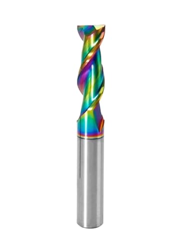 Hartmetall-Schaftfräser HRC60 2 Flöten Beschichtung 1-12 Griff Aluminium Fräser Zähne Werkzeug Schlüsselsitz Wolfram-Fräser(7.5X24X8X60) von EBGAZSPD