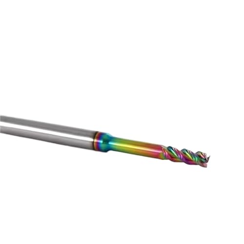 Hartmetall-Schaftfräser HRC60 3-Flöten-Wolfram-Fräser Router Lange Flöte Schaftfräser 1 mm 1,5 mm 3 mm Sieben Farben for Aluminium(D2.5-L15.0-H04) von EBGAZSPD