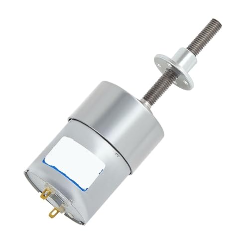JGB37-3530 M6 DC-Getriebemotor 12 V 24 V Miniatur 37 MM Gewindeschraube mit Flansch Einstellbare Geschwindigkeit(35RPM_24VMOTOR AND BRACKET) von EBGAZSPD