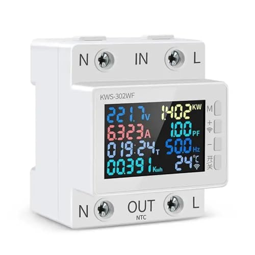 KWS-302 Smart Power Meter Über Unter Spannung Schutz Schalter Strom Spannung Monitor Relais Wert Einstellbar Circuit Breaker(KWS-302WF) von EBGAZSPD