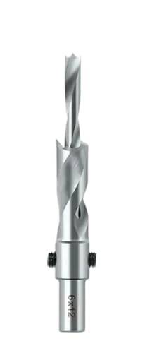 Senkbohrer mit einstellbarem Tiefenanschlag, Anfas- und Senkbohrer for Holz und Kunststoff, 10 mm Schaft(5pcs 6mm drills) von EBGAZSPD