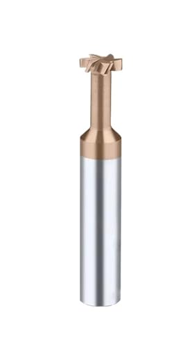 T-Nutfräser CNC-Werkzeuge for die Bearbeitung von Metall, Aluminium, Stahl, Wolframstahl, T-Nut-Schaftfräser 3 4 5 6 7 8 9 10 mm(H1.0,Coated,D6x50L) von EBGAZSPD